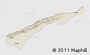 Shaded Relief 3D Map of Dhemaji, cropped outside
