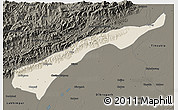Shaded Relief 3D Map of Dhemaji, darken