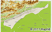 Shaded Relief 3D Map of Dhemaji, physical outside
