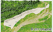 Shaded Relief 3D Map of Dhemaji, satellite outside