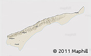 Shaded Relief 3D Map of Dhemaji, single color outside