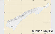 Classic Style Map of Dhemaji, single color outside