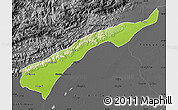 Physical Map of Dhemaji, darken, desaturated