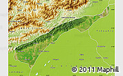 Satellite Map of Dhemaji, physical outside