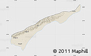 Shaded Relief Map of Dhemaji, single color outside