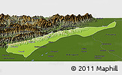 Physical Panoramic Map of Dhemaji, darken
