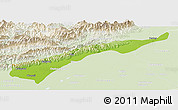 Physical Panoramic Map of Dhemaji, lighten