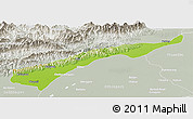 Physical Panoramic Map of Dhemaji, lighten, semi-desaturated