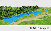Political Panoramic Map of Dhemaji, satellite outside