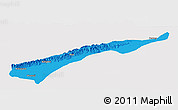 Political Panoramic Map of Dhemaji, single color outside