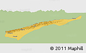 Savanna Style Panoramic Map of Dhemaji, single color outside