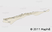 Shaded Relief Panoramic Map of Dhemaji, cropped outside
