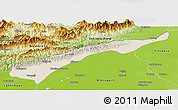 Shaded Relief Panoramic Map of Dhemaji, physical outside