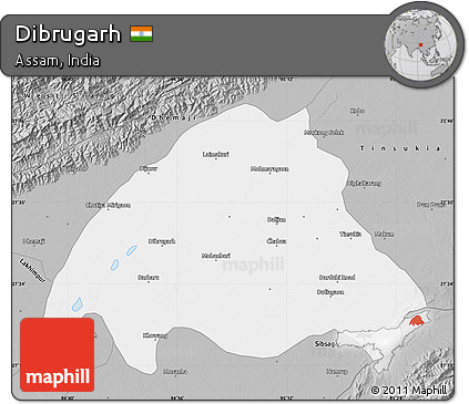 Gray Map of Dibrugarh