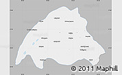 Gray Map of Dibrugarh, single color outside