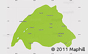 Physical Map of Dibrugarh, cropped outside
