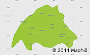 Physical Map of Dibrugarh, single color outside