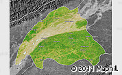 Satellite Map of Dibrugarh, desaturated