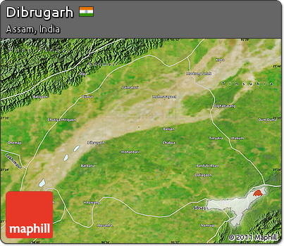 Satellite Map of Dibrugarh