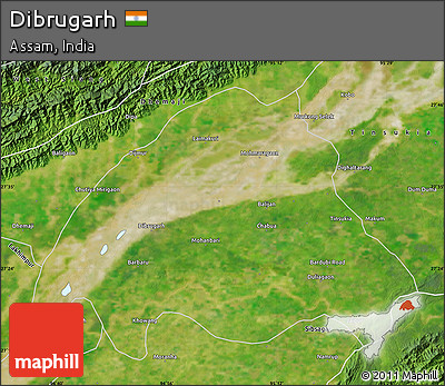 Satellite Map of Dibrugarh