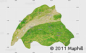 Satellite Map of Dibrugarh, single color outside