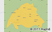 Savanna Style Map of Dibrugarh, single color outside
