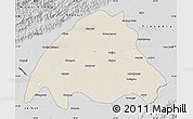 Shaded Relief Map of Dibrugarh, desaturated