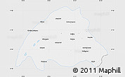 Silver Style Map of Dibrugarh, single color outside