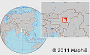 Gray Location Map of Golaghat