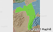 Political Map of Golaghat, semi-desaturated