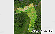 Satellite Map of Golaghat, darken