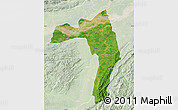 Satellite Map of Golaghat, lighten
