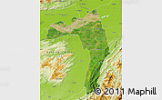 Satellite Map of Golaghat, physical outside