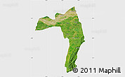 Satellite Map of Golaghat, single color outside