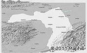Gray Panoramic Map of Golaghat