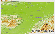 Physical Panoramic Map of Golaghat