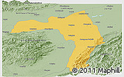 Savanna Style Panoramic Map of Golaghat