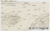 Shaded Relief Panoramic Map of Golaghat