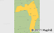 Savanna Style Simple Map of Golaghat