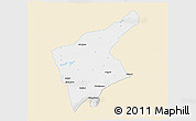 Classic Style 3D Map of Jorhat, single color outside