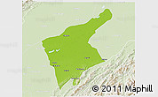 Physical 3D Map of Jorhat, lighten