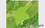 Physical 3D Map of Jorhat, satellite outside