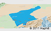Political Panoramic Map of Jorhat, lighten