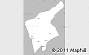 Gray Simple Map of Jorhat, single color outside