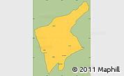 Savanna Style Simple Map of Jorhat, cropped outside