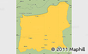 Savanna Style Simple Map of Kokrajhar