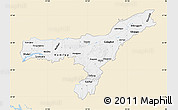 Classic Style Map of Assam, single color outside