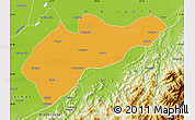 Political Map of Sibsagar, physical outside