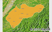 Political Map of Sibsagar, satellite outside