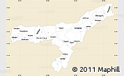 Classic Style Simple Map of Assam, single color outside